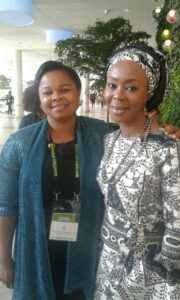 Ms. Joy Anih with H.E Toyin Saraki @ Women Deliver 2017