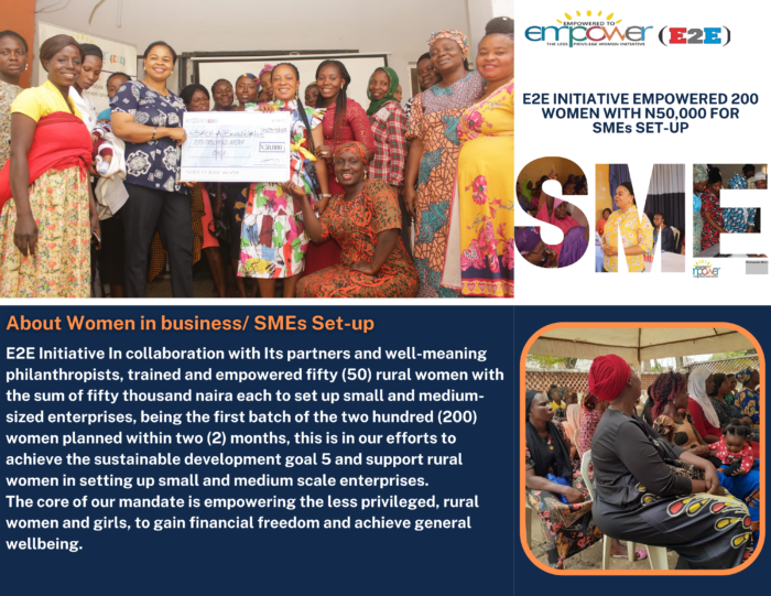 Empowering The Second Batch of Rural women with N50,000 for SME’s setup