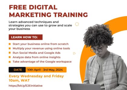 Free Digital Marketing Training flier